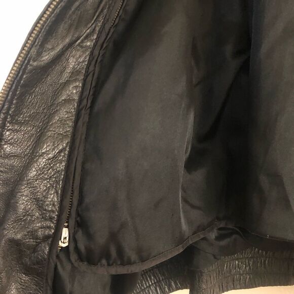 Tannery West Thinsulate leather Black Jacket XL - Picture 3 of 7